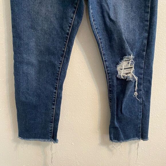 Levi’s Wedgie Straight Women’s Button Fly Raw Hem Size 32 Distressed UB1-23 - Picture 3 of 11